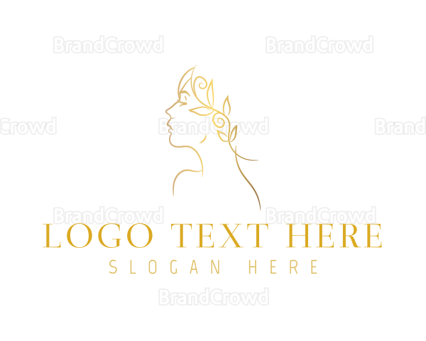 Elegant Gold Woman Logo