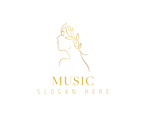 Elegant Gold Woman Logo