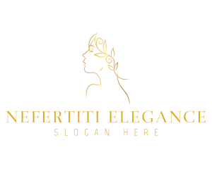 Elegant Gold Woman logo design