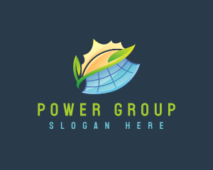 Sustainable Solar Panel logo design