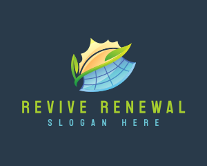 Sustainable Solar Panel logo design