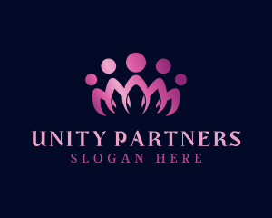 Cooperation - Crown Community Volunteer logo design