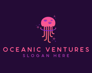 Mystical Jellyfish Tentacles logo design