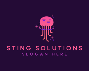 Sting - Mystical Jellyfish Tentacles logo design