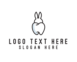 Rabbit - Bunny Ears Tooth logo design