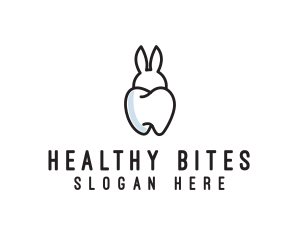 Bunny Ears Tooth  logo design