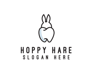 Bunny Ears Tooth  logo design