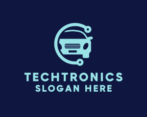 Electronics - Electronic Blue Car logo design