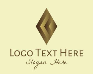 Precious Stone - Elegant Brown Gem logo design