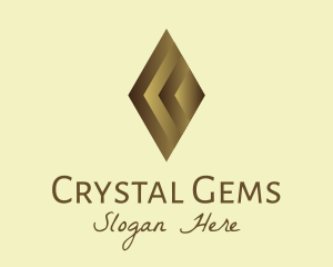 Elegant Brown Gem logo design