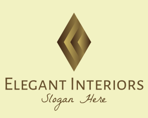 Elegant Brown Gem logo design