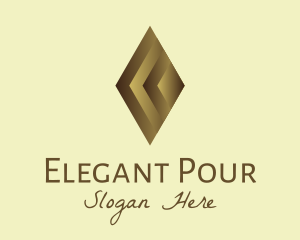 Elegant Brown Gem logo design