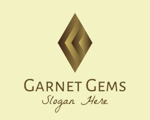 Elegant Brown Gem logo design