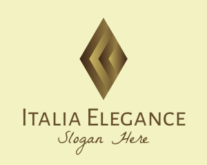 Elegant Brown Gem logo design