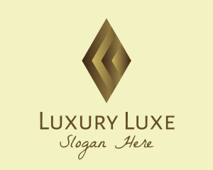 Elegant Brown Gem logo design