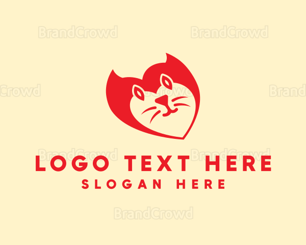 Pet Cat Veterinarian Logo