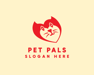 Pet Cat Veterinarian logo design