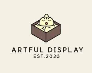 Cute Asian Dumpling logo design