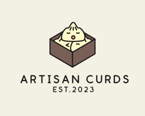 Cute Asian Dumpling logo design