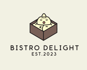 Cute Asian Dumpling logo design