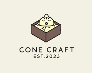 Cute Asian Dumpling logo design