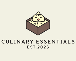 Cute Asian Dumpling logo design