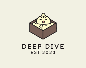 Cute Asian Dumpling logo design