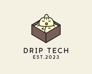 Cute Asian Dumpling logo design