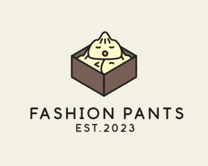 Cute Asian Dumpling logo design