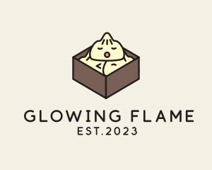 Cute Asian Dumpling logo design