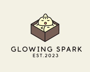 Cute Asian Dumpling logo design