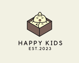 Cute Asian Dumpling logo design