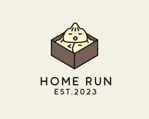 Cute Asian Dumpling logo design