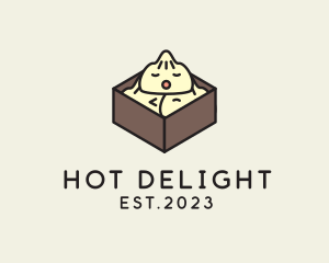 Cute Asian Dumpling logo design