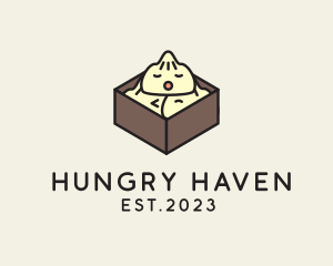 Cute Asian Dumpling logo design