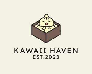 Kawaii - Cute Asian Dumpling logo design