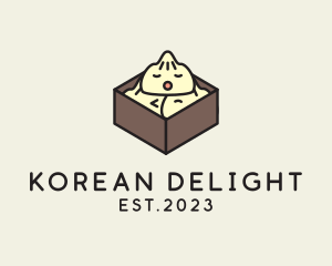 Cute Asian Dumpling logo design