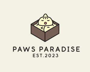 Cute Asian Dumpling logo design