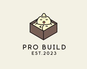 Cute Asian Dumpling logo design