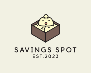 Cute Asian Dumpling logo design