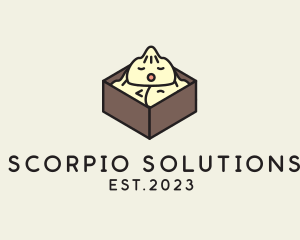 Cute Asian Dumpling logo design