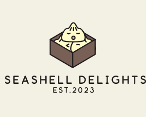 Cute Asian Dumpling logo design