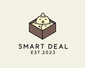 Cute Asian Dumpling logo design