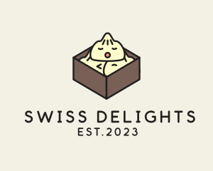 Cute Asian Dumpling logo design