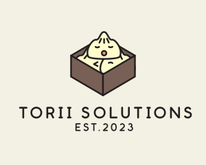 Cute Asian Dumpling logo design