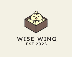 Cute Asian Dumpling logo design