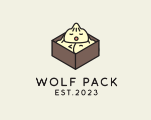 Cute Asian Dumpling logo design