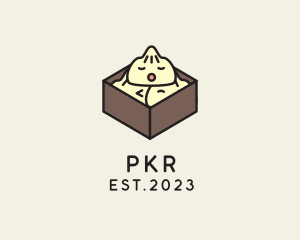 Cute Asian Dumpling logo design