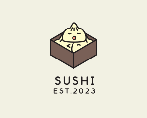 Cute Asian Dumpling logo design