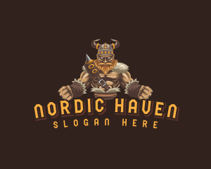 Nordic - Nordic Viking Warrior logo design